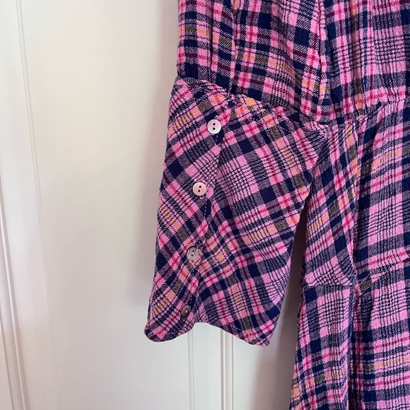NWOT Free People Plaid Dress - Picture 6 of 7